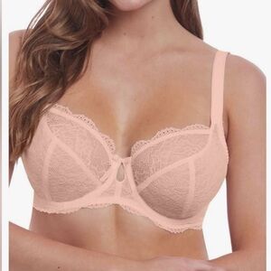 Freya Fancies Underwire Plunge Bra Pink Size 38i